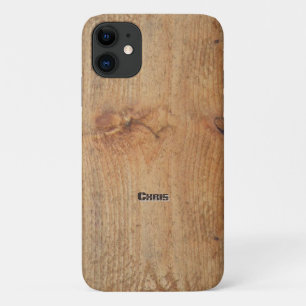 Coque iPhone 11 Couverture S5 en bois avec votre nom