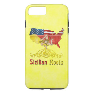 Coque iPhone 8 Plus/7 Plus Couverture téléphonique américaine Sicilienne Root