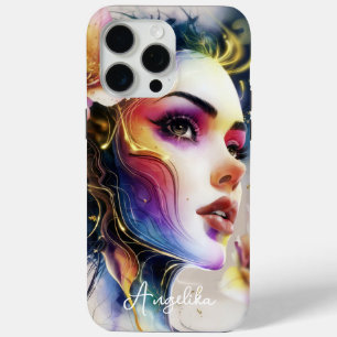 Coque Case-Mate iPhone Couverture téléphonique céleste femme peinte Imagi