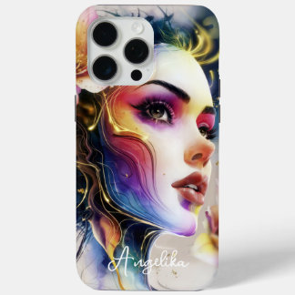 Coque Case-Mate iPhone Couverture téléphonique céleste femme peinte Imagi