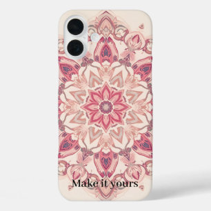 Coque Pour iPhone 16 Plus Couverture téléphonique d'art floral arabe - Perso