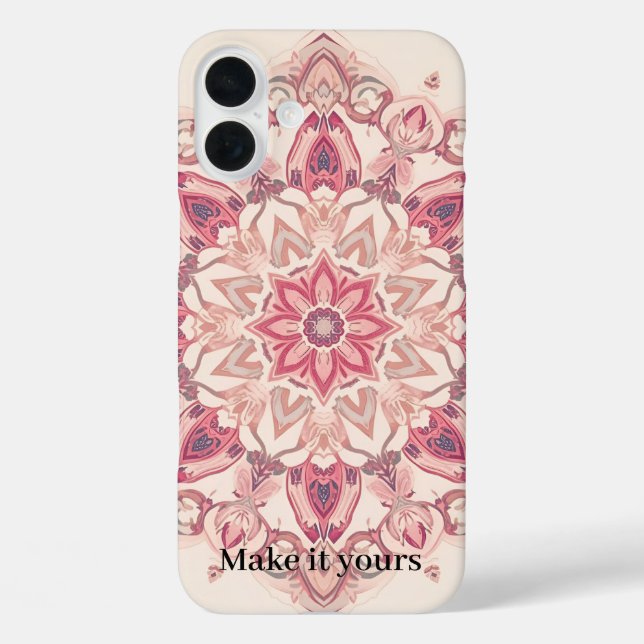 Coques Case-Mate iPhone Couverture téléphonique d'art floral arabe - Perso (Verso)