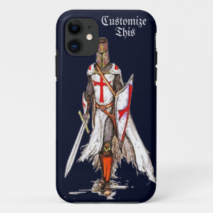 Coque iPhone 11 couverture templar de cas de téléphone de crois