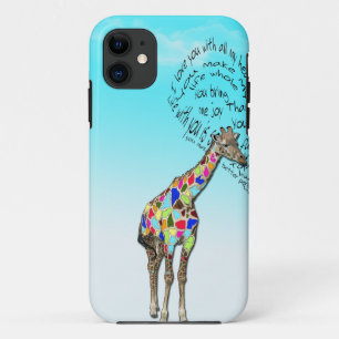 Coque iPhone 11 Couvertures assorties d'iphone de coeur d'amour de