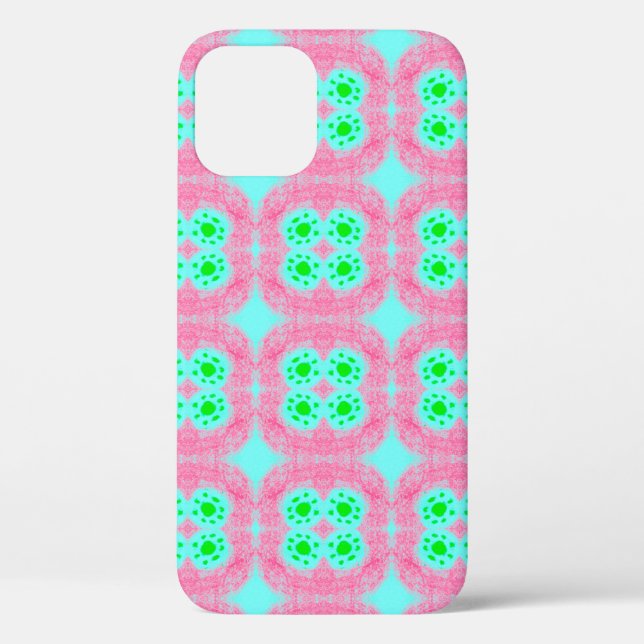 Coques Case-Mate iPhone Couvre pastel vert, imprimé ikat tribal. Style mod (Verso)