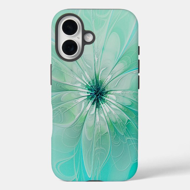 Coques Case-Mate iPhone Couvre Téléphone Fleur Moderne Rêves Bleus (Verso)