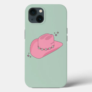 Case-Mate iPhone Case Cowboy Casquette Preppy Rose Et Vert