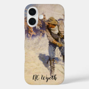 Coques iPhone 16 Cowboys occidentaux vintages, dans le corral par