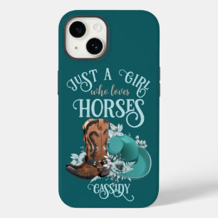 Coque Case-Mate iPhone Cowgirl cowboy bottes casquette Girl Love chevaux