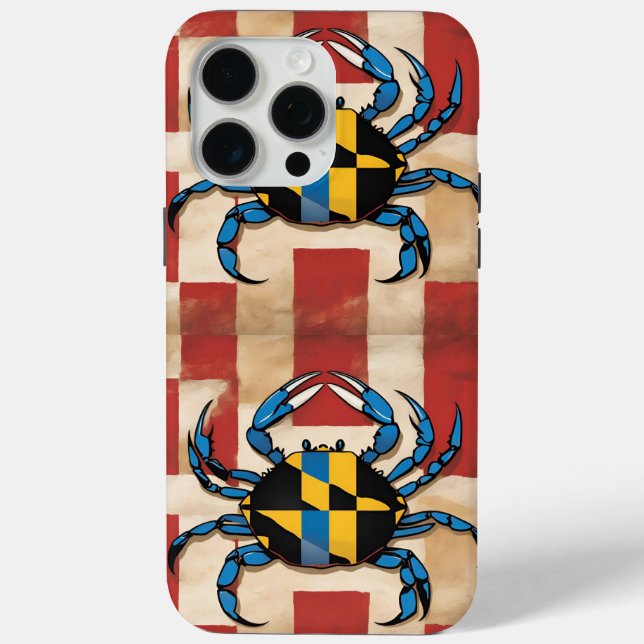 Coques Case-Mate iPhone Crabe bleu du Maryland (Verso)