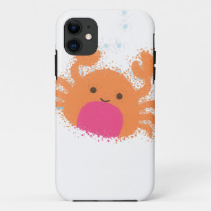 Coques Pour iPhone Crabe caricaturale orange