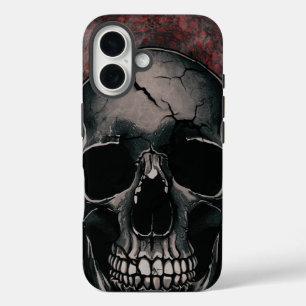Coque Pour iPhone 16 Cracked Skull - Dark Gothic Horror