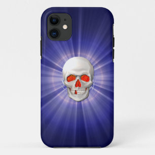 Etui iPhone Case-Mate Crâne 3D - Ange de la mort avec Halo bleu