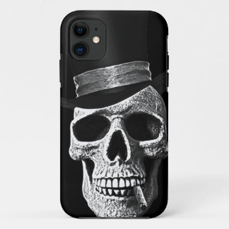 Coques Pour iPhone Crâne à chapeau supérieur