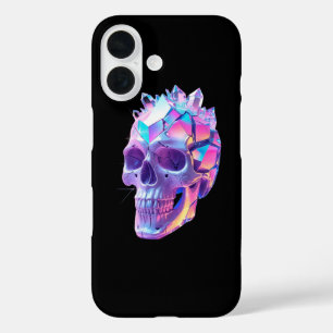 Coque Pour iPhone 16 Crâne atomique néon