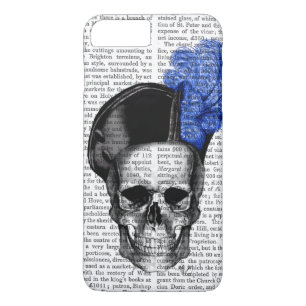 Case-Mate iPhone Case Crâne avec Casquette bleu
