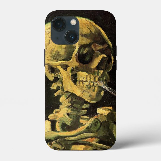 Coques Case-Mate iPhone Crâne avec cigarette brûlante par Vincent van Gogh (Verso)