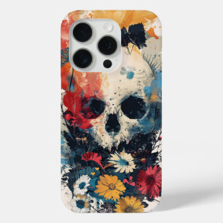 Coque Case-Mate iPhone Crâne avec fleurs