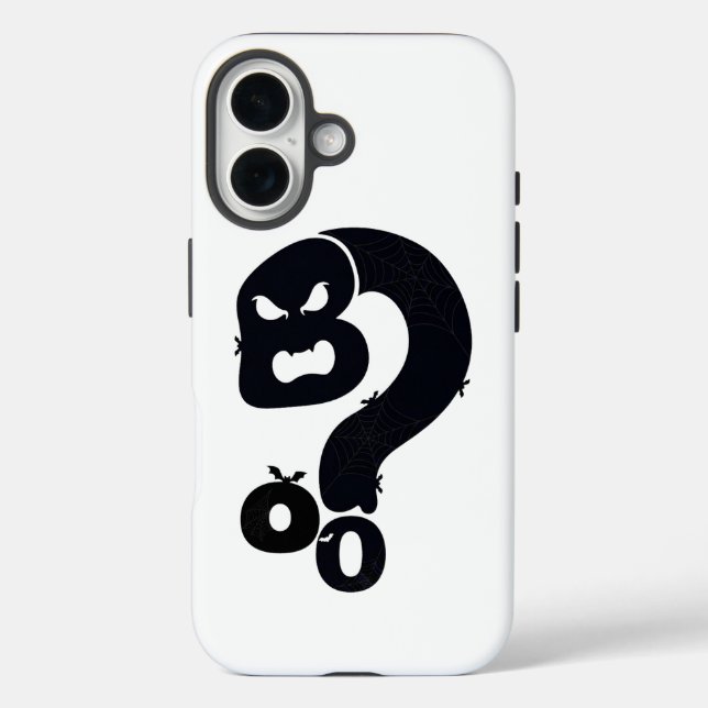 Coques Case-Mate iPhone Crâne Boo Point d'Interrogation  (Verso)
