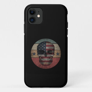 Case-Mate iPhone CASE CRÂNE CADEAU PATRIOTIQUE DRAPEAU AMÉRICAIN