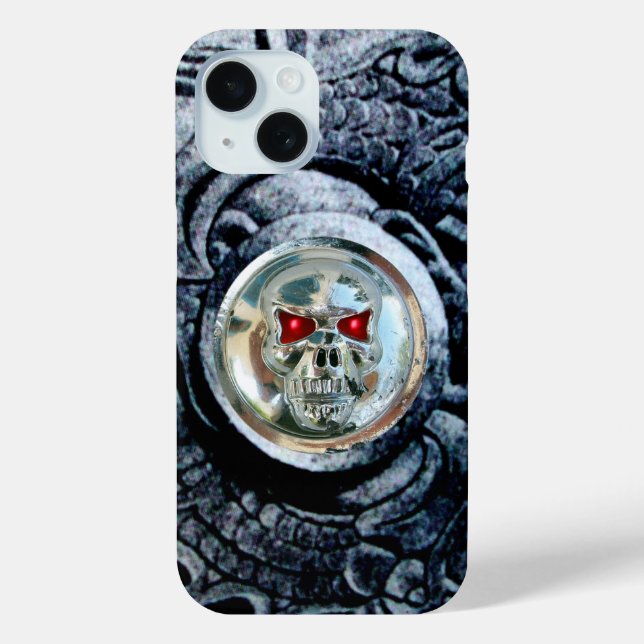 COQUES Case-Mate iPhone CRÂNE CHROME AVEC GRIFFONS FANTAISIE (Verso)