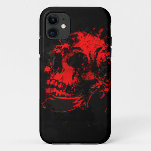Coque Case-Mate Pour iPhone Crâne de Diable Rouge Œuvre d'art effrayante