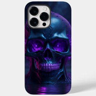 Coque Case-Mate iPhone crâne de feu violet cool
