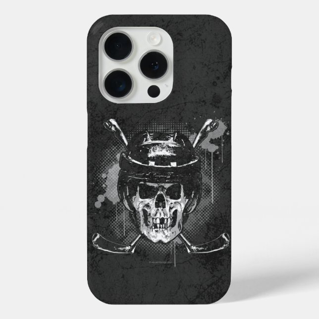 Coques Case-Mate iPhone Crâne de hockey (Verso)