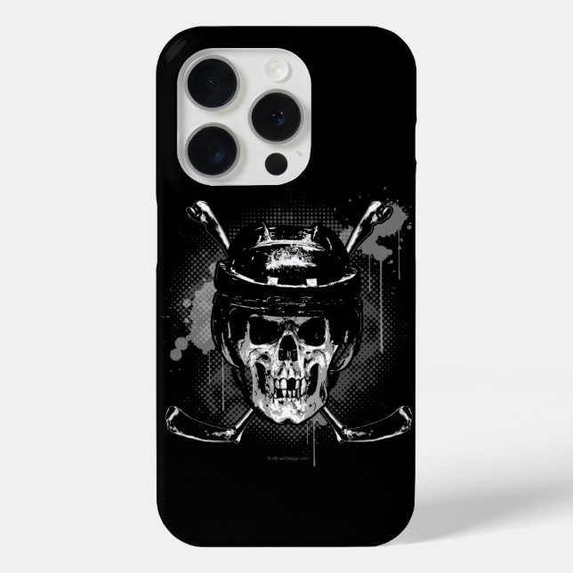 Coques Case-Mate iPhone Crâne de hockey (Verso)
