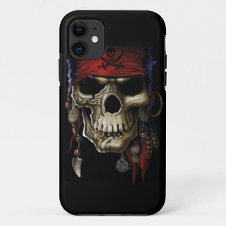 Coque iPhone 11 Crâne de pirate