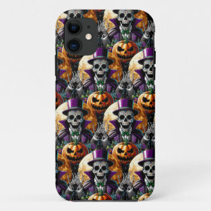 Case-Mate iPhone Case Crâne de sucre Art - Citrouille Halloween de minui