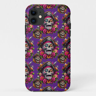 Case-Mate iPhone Case Crâne de sucre - Crâne de jument de pirate (violet