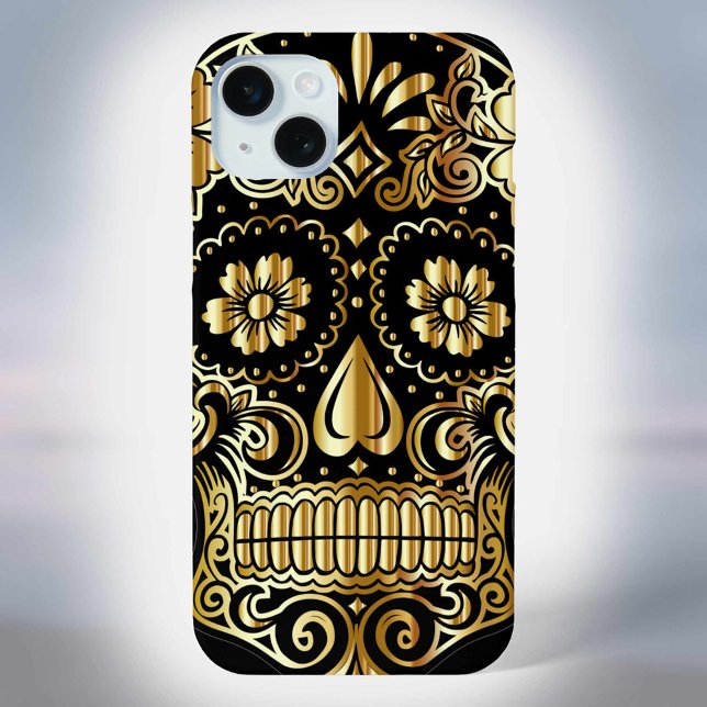 Coques Case-Mate iPhone Crâne de sucre Fête mexicaine de l'art culturel mo (Créateur téléchargé)