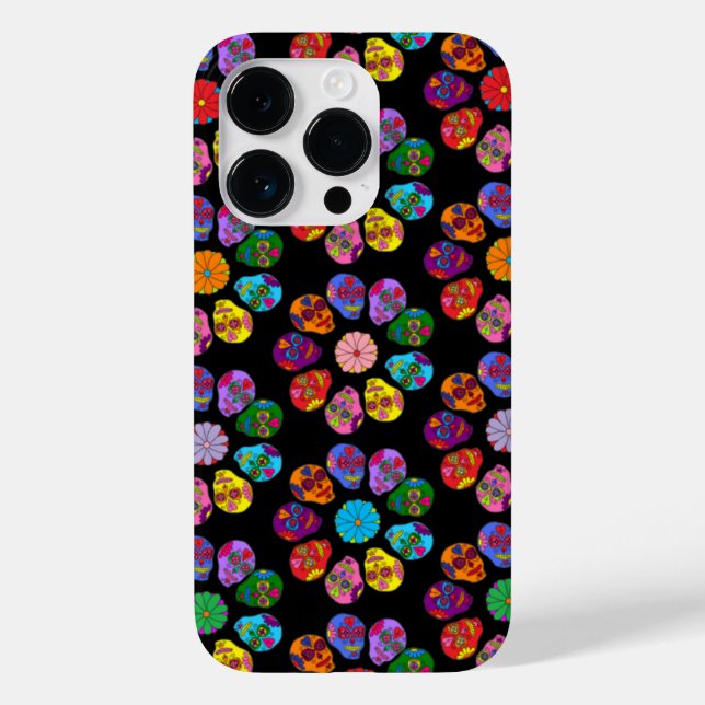 Coques Case-Mate iPhone Crâne de Sucre Fleur (Verso)