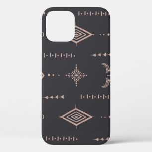Case-Mate iPhone Case Crâne de taureau de Boho, sans couture ethnique.