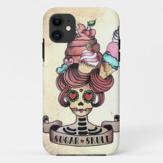 Coque iPhone 11 Crâne doux sucré