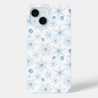 Crâne effrayant Creepmas Noël Snowflakes blanc