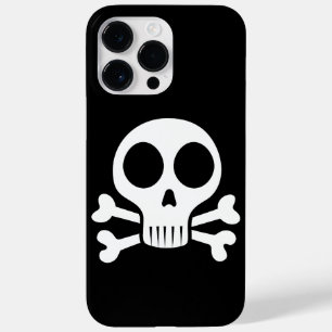 Coque Case-Mate iPhone crâne effrayant sur fond noir