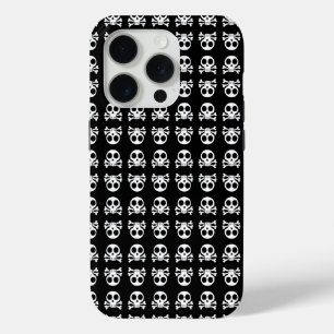 Coque Case-Mate iPhone crâne effrayant sur fond noir