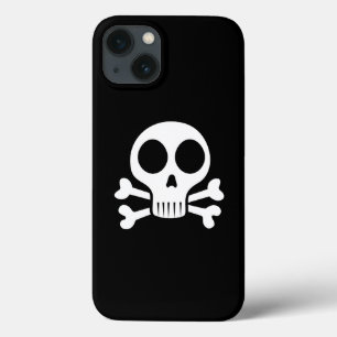 Case-Mate iPhone Case crâne effrayant sur fond noir
