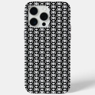 Coque Case-Mate iPhone crâne effrayant sur fond noir