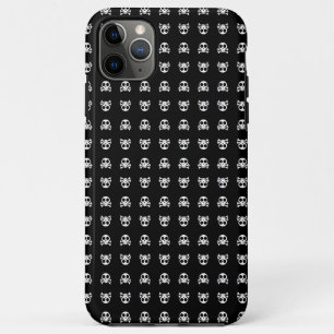 Case-Mate iPhone Case Crâne éffrayant sur un arrière - plan noir