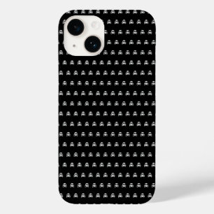 Coque Case-Mate iPhone Crâne éffrayant sur un arrière - plan noir