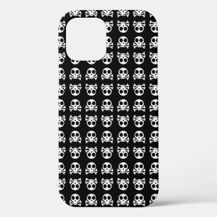 Case-Mate iPhone Case Crâne éffrayant sur un arrière - plan noir