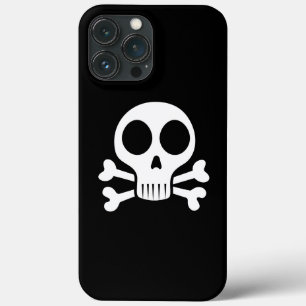 Case-Mate iPhone Case Crâne éffrayant sur un arrière - plan noir