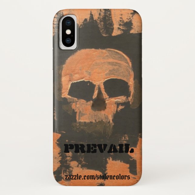 Coques Case-Mate iPhone Crâne en cuivre prévaut (Dos)