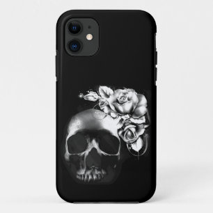 Etui iPhone Case-Mate Crâne et roses