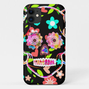 Etui iPhone Case-Mate Crâne floral coloré mignon