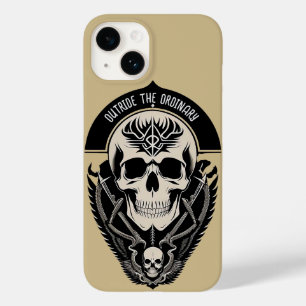 Coque Case-Mate iPhone Crâne gothique orné avec filigrane complexe