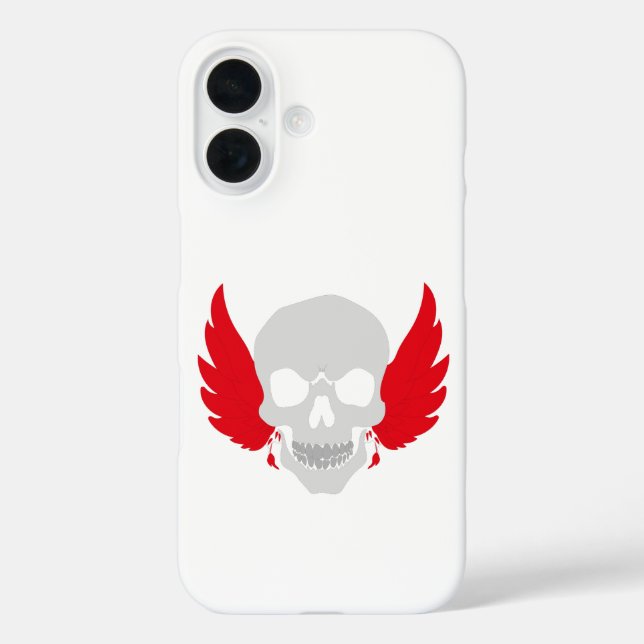 Coques Case-Mate iPhone crâne incroyable avec des ailes (Verso)